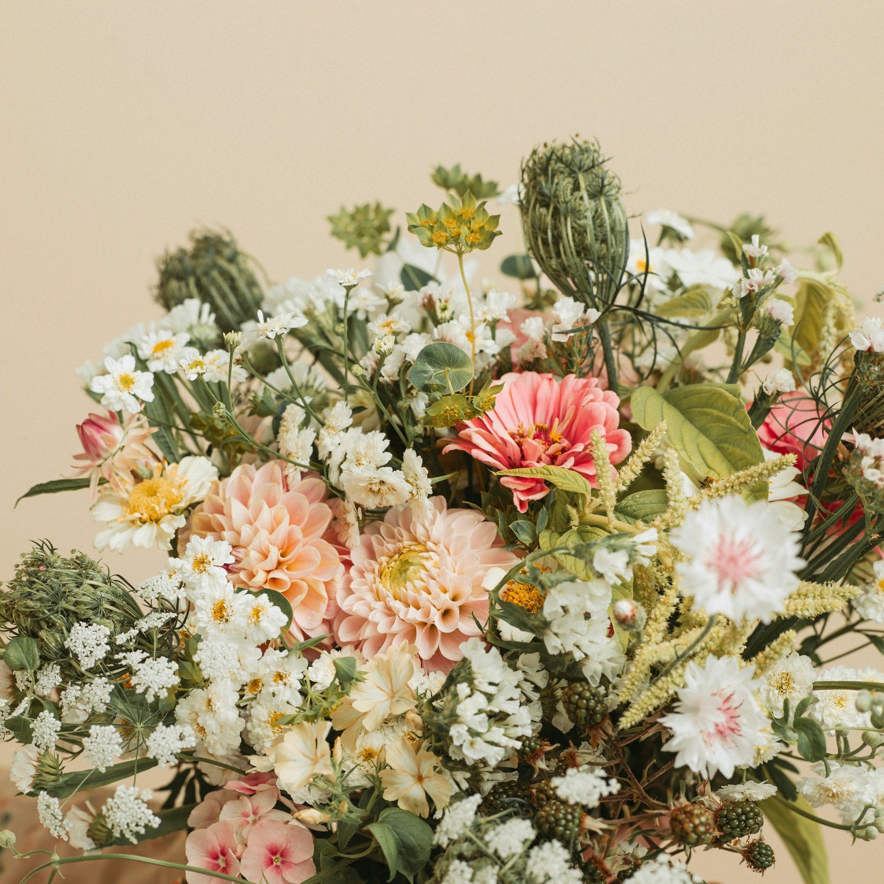 Bride holding a bouquet